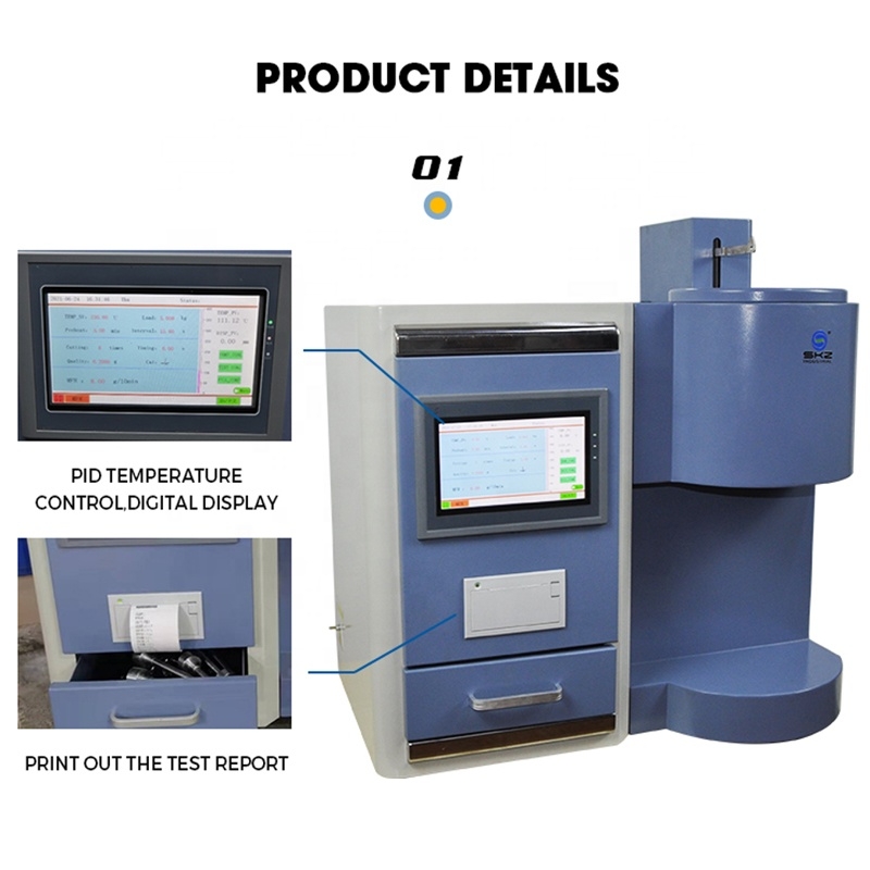 ISO1133 Manufacturing Auto LCD Melt Flow Indexer Заводський індексатор Melt Flow Indexer