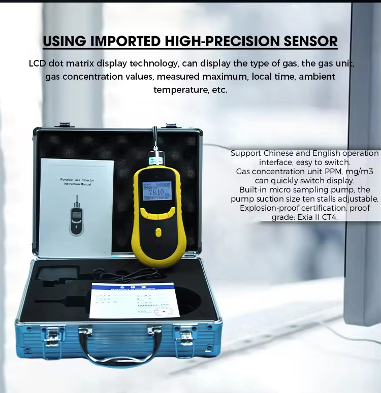 NH3 H2S 2 In 1 Portable Multi Gas Detector