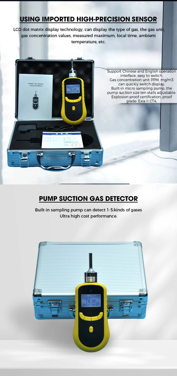 Oxygen Analyzer For Welding Gas Detection SKZ1050-O2