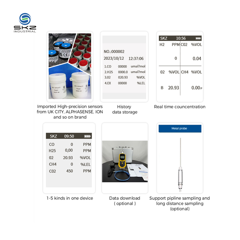 Oxygen Analyzer For Welding Gas Detection SKZ1050-O2