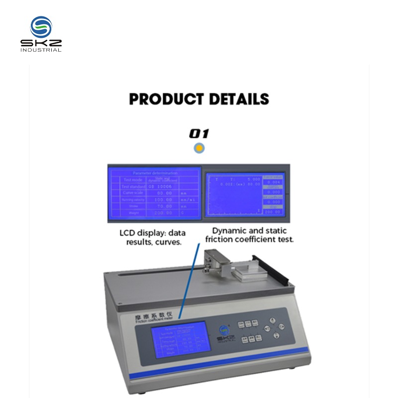 LCD Display Friction Coefficient Tester