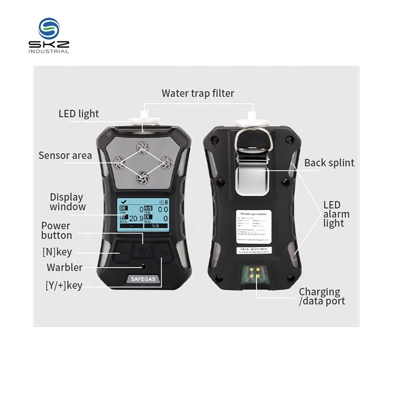 IP67 Rechargeable Battery H2S Gas Meter