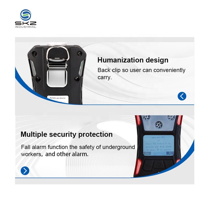 4 In 1 Multi Gas CO H2S O2 EX Gas Detector