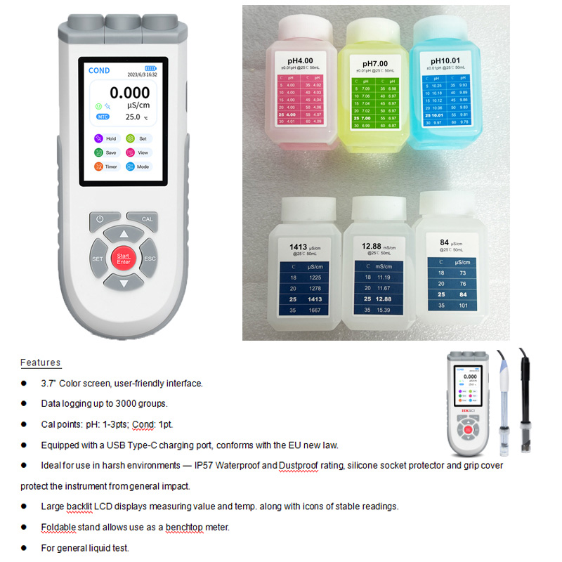 Portable pH/Conductivity Meter