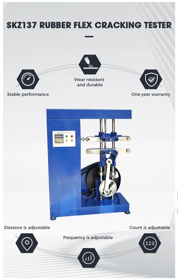 Rubber Fatigue (Flex) Cracking Machine Tester